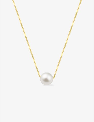 Collier or jaune 375‰ et...