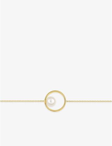 Bracelet cercle or jaune...