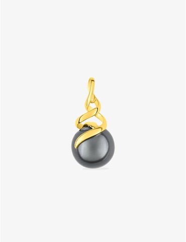 Pendentif or jaune 375‰ et...