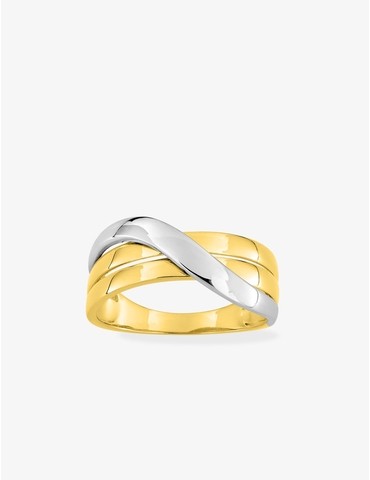 Bague bicolore or jaune 375 ‰