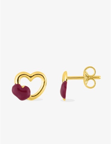 Boucles d'oreilles cœurs or...