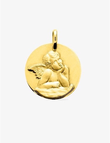 Médaille ange en or jaune...