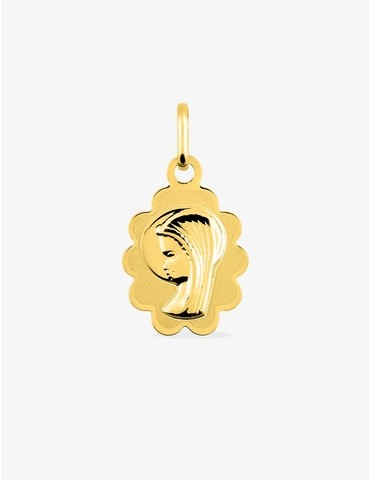 Médaille Vierge en or jaune...