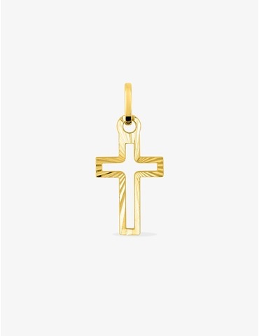 Pendentif croix en or jaune...