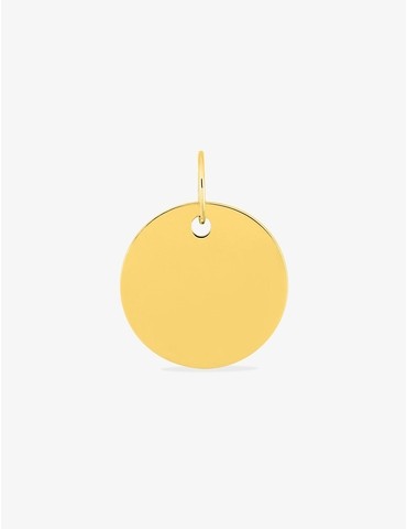 Pendentif jeton en or jaune...