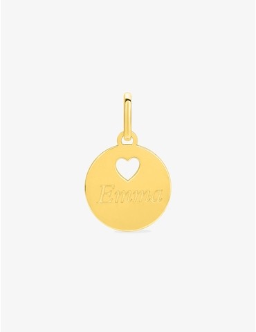 Pendentif jeton motif cœur...