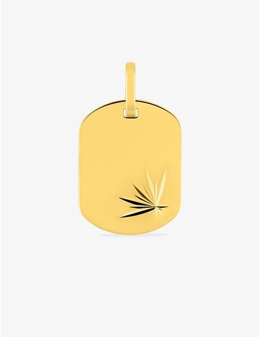 Pendentif plaque en or...
