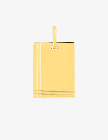 Pendentif plaque en or...