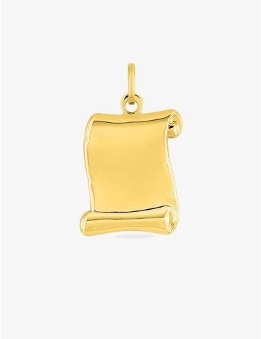 Pendentif parchemin en or...