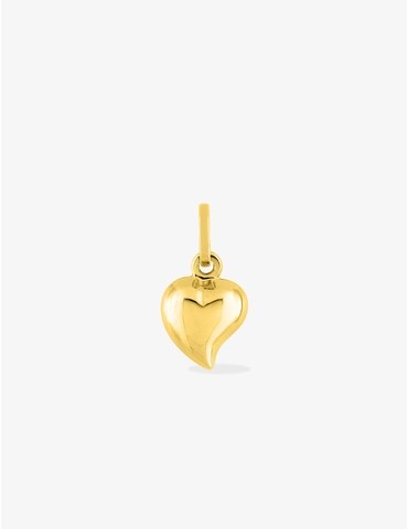 Pendentif cœur bombé en or...