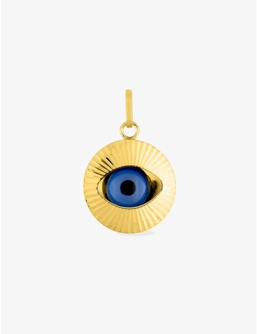 Pendentif œil en or jaune...