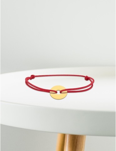 Bracelet cordon rouge motif...