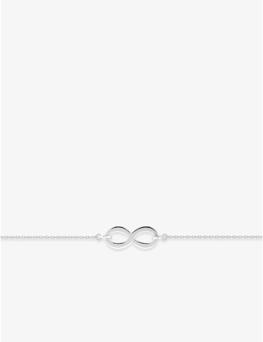 Bracelet infini or blanc 375 ‰