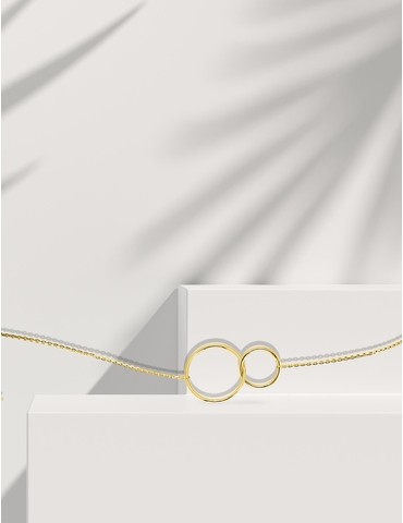 Bracelet double cercle or...