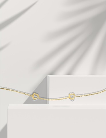 Bracelet double cœurs...