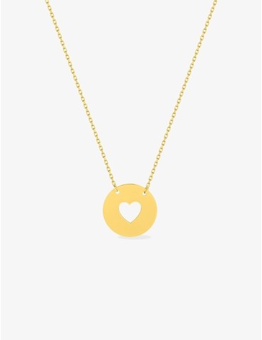 Collier motif cœur ajouré...