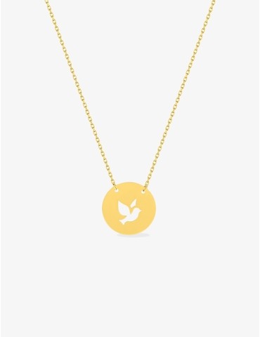 Collier motif hirondelle or...