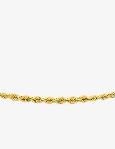 Chaîne corde en or jaune 375 ‰