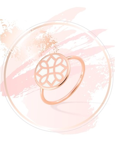 Bague Harmonie Or rose 375‰...