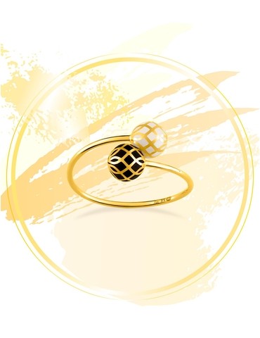 Bague Mélodie Or jaune 375‰...