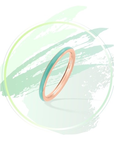 Bague Promesse Or rose 375‰...