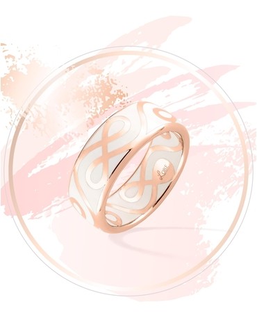 Bague Lorever Or rose 375‰...