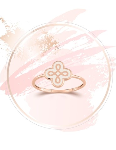 Bague Lorever Or rose 375‰...