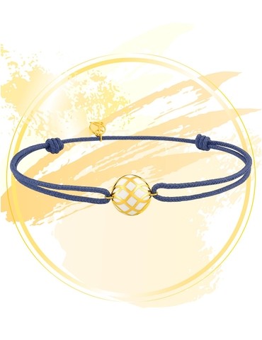 Bracelet cordon Mélodie Or...