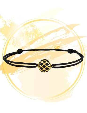 Bracelet cordon Mélodie Or...