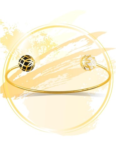 Bracelet jonc Mélodie Or...
