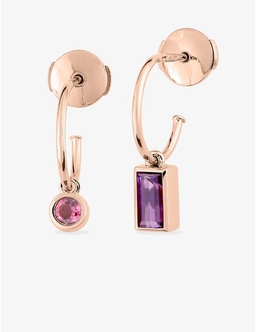 Boucles d'oreilles or rose...