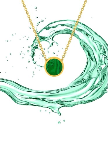 Collier or jaune 750 ‰ et...
