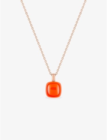 Collier pendentif or rose...