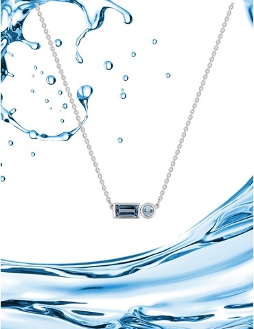 Collier or blanc 750 ‰...