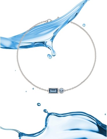 Bracelet fantaisie or blanc...