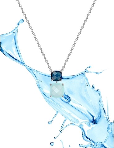 Collier or blanc 750 ‰...