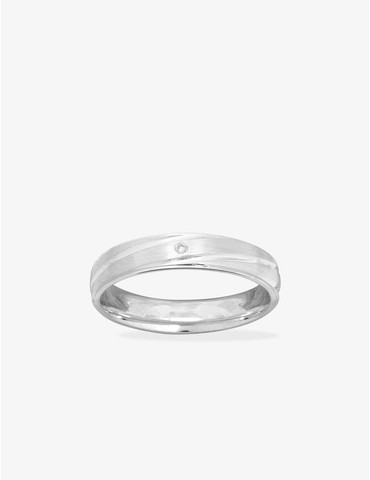 Alliance or blanc 750 ‰ 4 mm