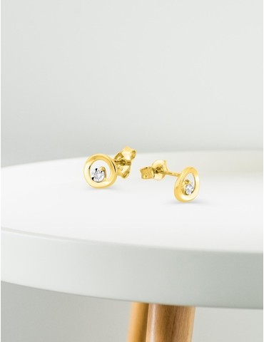 Boucles d'oreilles rondes...