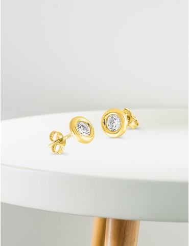 Boucles d'oreilles or jaune...