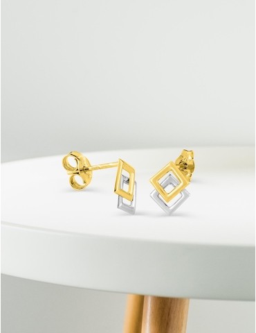 Boucles d'oreilles losange...
