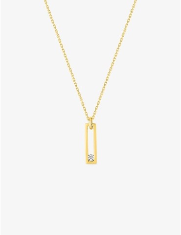 Collier or jaune 750 ‰ et...