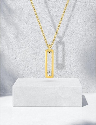 Collier or jaune 750 ‰ et...