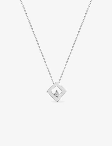 Collier motif losange or...