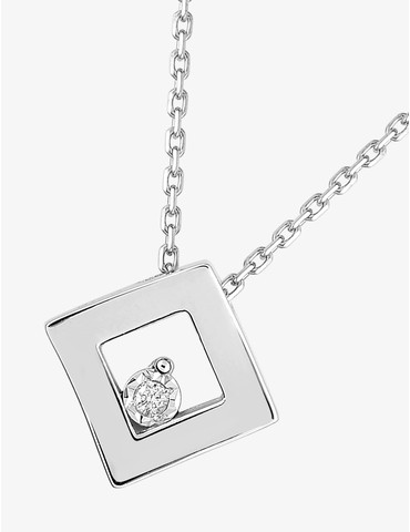 Collier motif losange or...
