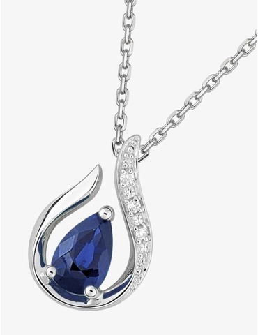 Collier or blanc 750 ‰...