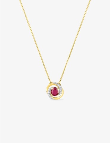 Collier or jaune 750 ‰...