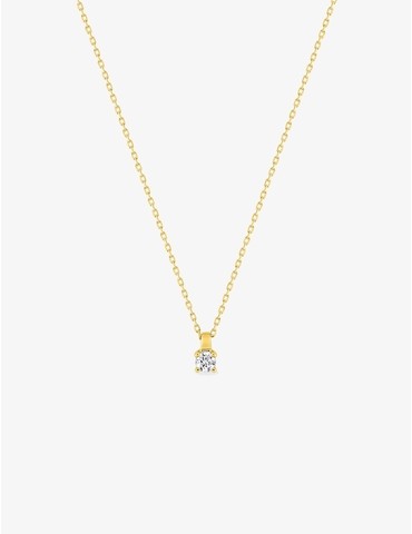 Collier or jaune 750 ‰ et...