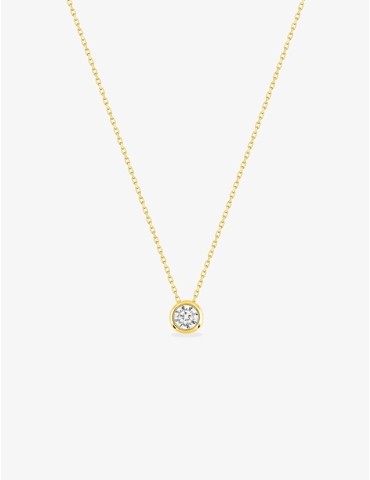 Collier or jaune 750 ‰ et...