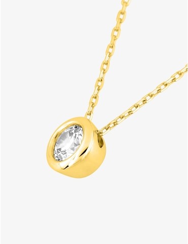 Collier or jaune 750 ‰ et...