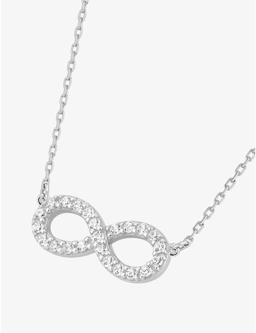Collier infini or blanc 750...